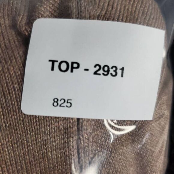 Spense Woman Taupe Open Front Cardigan Plus Size 1X Long Sleeve Pockets - Picture 6 of 6